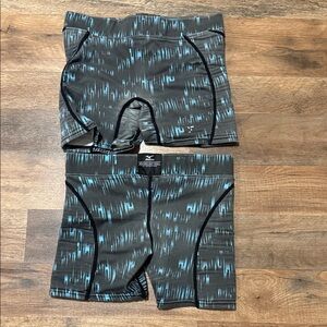 Mizuno Black and Blue Athletic Shorts